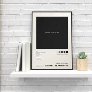 CIGARETTES AFTER SEX Album Cover Polaroid Print Handmade Vintage Poster Rap Music Wall Art