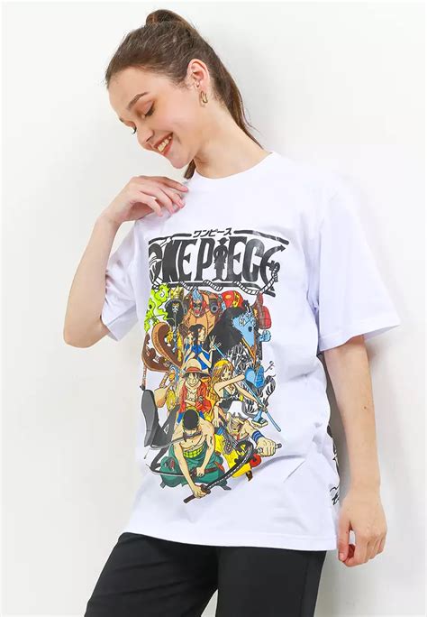 Jual Ossu Ossu T Shirt Oversize One Piece Anime White Cottom Combed