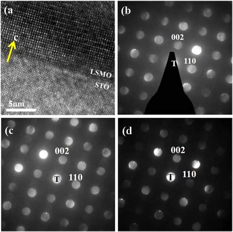 A Cross Sectional Hrtem Image Of Sto Lsmo The Nano Beam