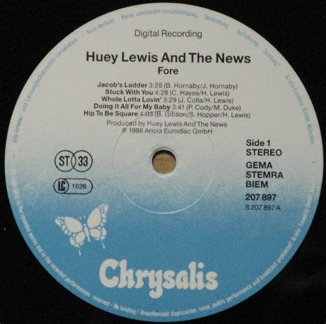 Huey Lewis And The News Fore Vinyl