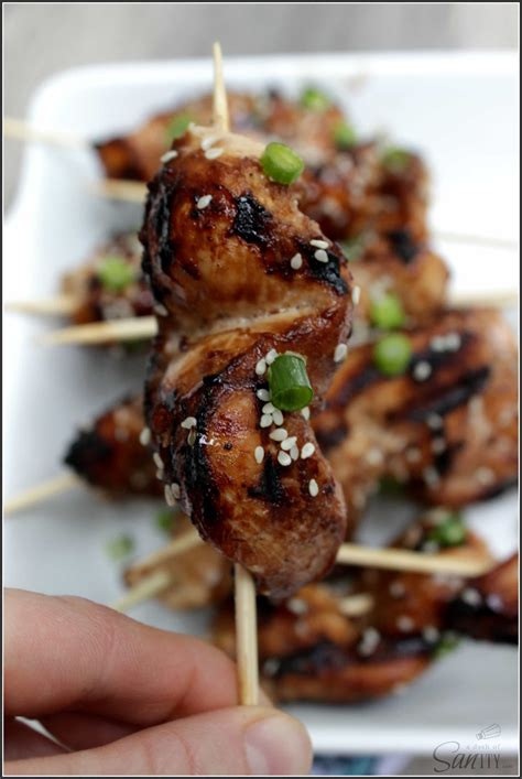 Grilled Sesame Chicken Kabobs