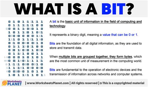 What is a Bit | Definition of Bit 