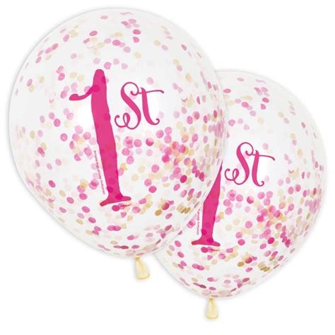 Pastell Party Happy Birthday Ballons Mit Konfetti Stk Cm