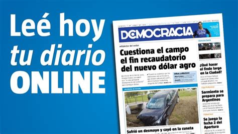 Leé El Diario Democracia En Pdf • Diario Democracia