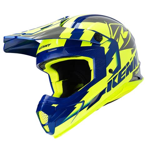 Casco De Motocross Kenny Destockage Track Neon Yellow Cascos Off