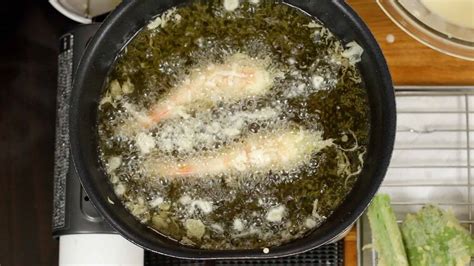 Shrimp Egg Tendon Recipe Tempura Rice Bowl With Prawns And Vegetables