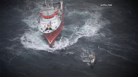 Queen Mary 2 Rescues Stranded Sailor Good Morning America