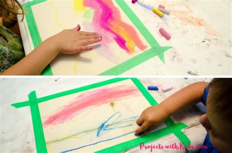Create stunning chalk pastel sunsets with kids - Projects with Kids