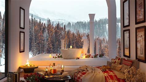 Snowy Reverie Cozy Bedroom With Jazz Music For Peaceful Winter