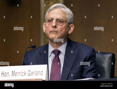 U S Attorney General Merrick Garland Testifies Before A Senate