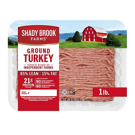 Shady Brook Farms 85 Lean 15 Fat Ground Turkey 1 Lb Shaws