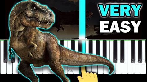 Jurassic Park Main Theme Very Easy Piano Tutorial Youtube