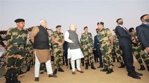 HM Amit Shah Participates In BSF S 57th Raising Day Celebrations