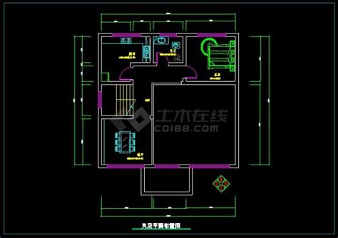 某华丽型私人别墅设计cad施工图纸别墅建筑土木在线