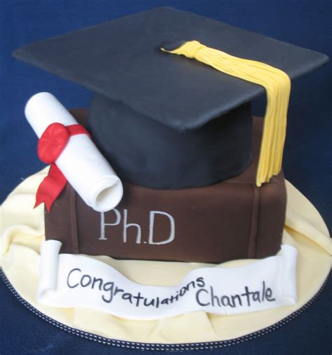 Blissfully Sweet A Graduation Cake Fit For A Phd