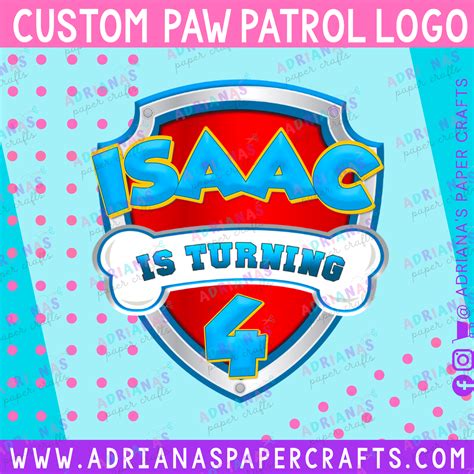 Custom Paw Patrol Logo – Adriana's Paper Crafts