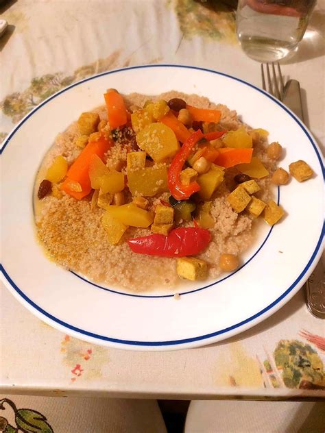 Recette De Couscous V G Tarien Pois Chiche Et Tofu Grill