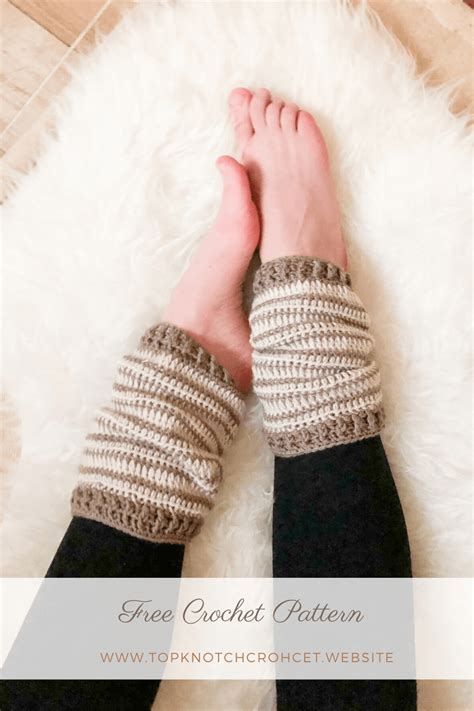 Slouchy Crochet Leg Warmers Free Pattern Topknotch