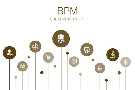 Premium Vector Bpm Infographic 10 Steps Template Business Process