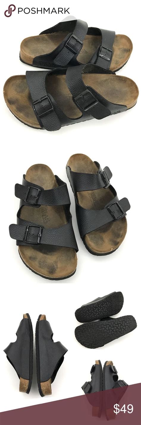 Birkis Birkenstock Mens Leather Sandals Birkenstock Black Leather Double Strap Mens Sandals