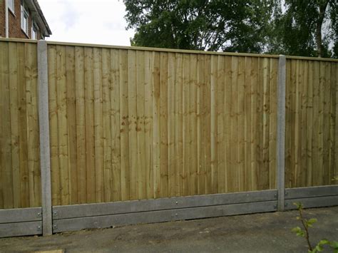 Concrete Post And Concrete Gravel Board Fence Aandg Fencing