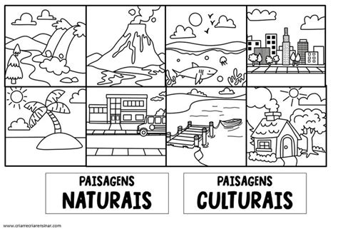 Mapa Mental Paisagem Natural E Cultural - ATIVIDADE PAISAGEM NATURAL E CULTURAL – Criar Recriar Ensinar ...