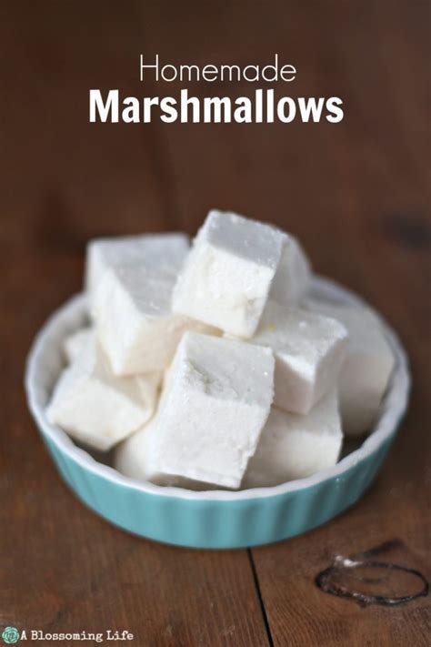 Homemade Marshmallows Recipe A Blossoming Life