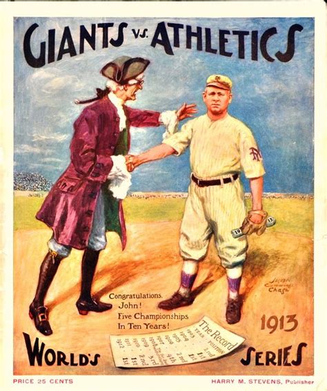 World Series New York Giants Vs Philadelphia Athletics Baseball