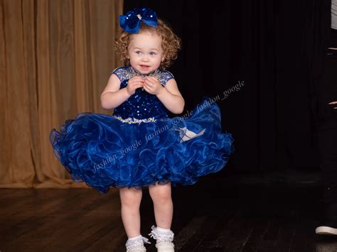 Cute Girls Glitz Pageant Dress 2024 C208 Ruffles Layered Organza Skirt