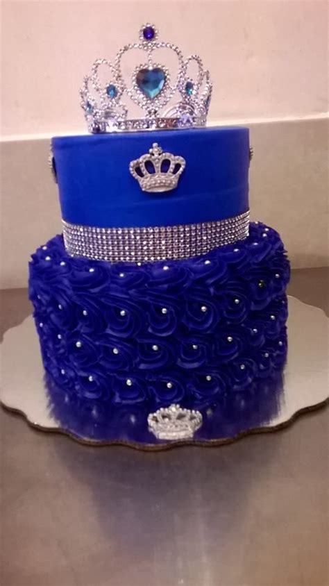 Pin By Lua On Party Decorations Blue Birthday Cakes Sweet 16