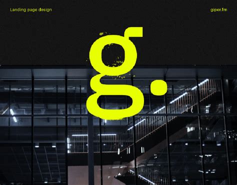 Landing page design. Дизайн лэндинга для giper.fm on Behance