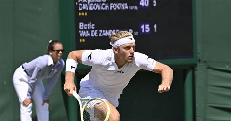 Tennis Wimbledon Davidovich Fokina Bat Van De Zandschulp