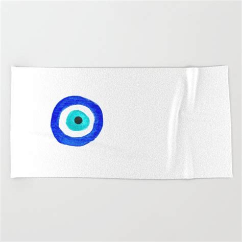 Evil Eye Amulet Talisman Beach Towel