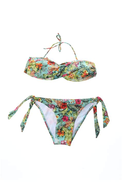 Mon Petit Bikini Pieces Fille De Couleur Vert En Destockage Vert Modz
