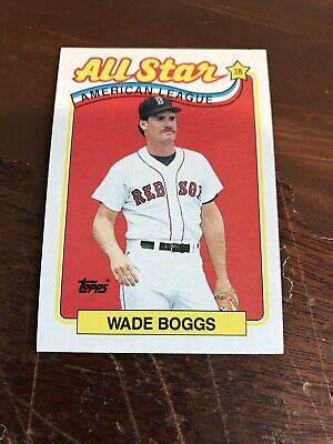 Wade Boggs Topps All Star Card Ebay