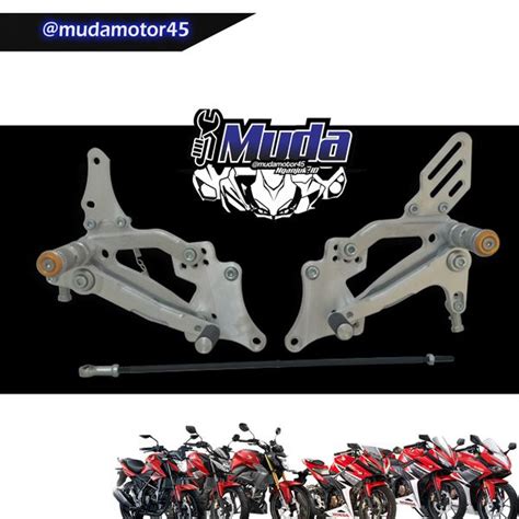 Jual FOOT STEP UNDER BONE BPRO SILVER CB150R CBR150R LOKAL FACELIFT K45