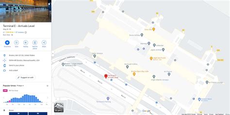 Terminal E Boston Logan International Airport Map