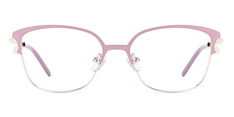 Constance Rectangle Pink Glasses For Women Lensmart