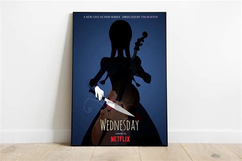 Wednesday Addams Poster | Netflix Wednesday Poster | Horor Poster