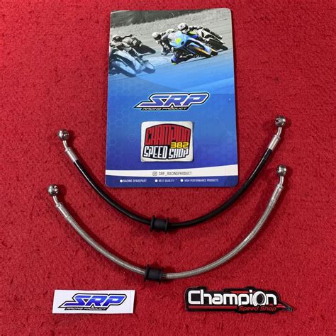 Jual Brake Line Hose Selang Rem Srp Ultra Speed Racing Black Carbon