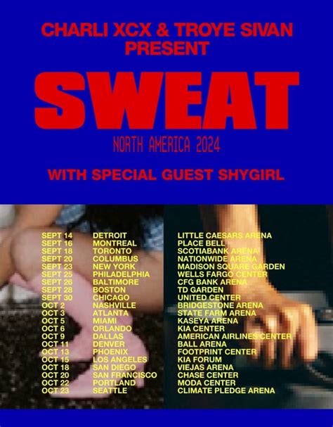 Sweat Tour Charli Xcx Troye Sivan Melodic Magazine