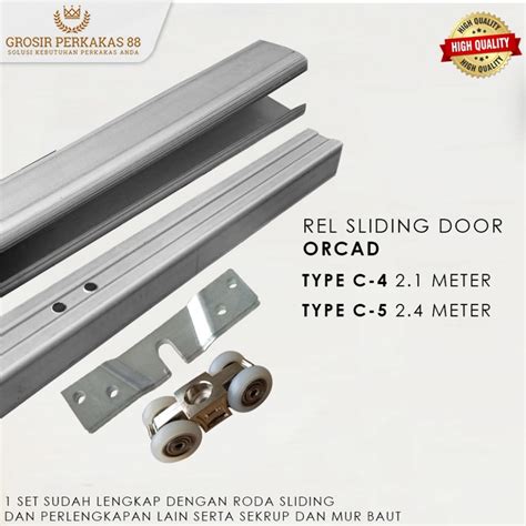 Jual Rel Pintu Geser Sliding Glatino Dorong Sleding Shopee Indonesia