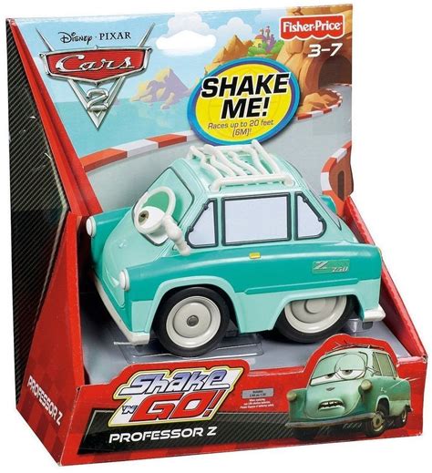 Disney Pixar Cars Fisher Shake N Go Professor Z 2010 Races 20 Ft For