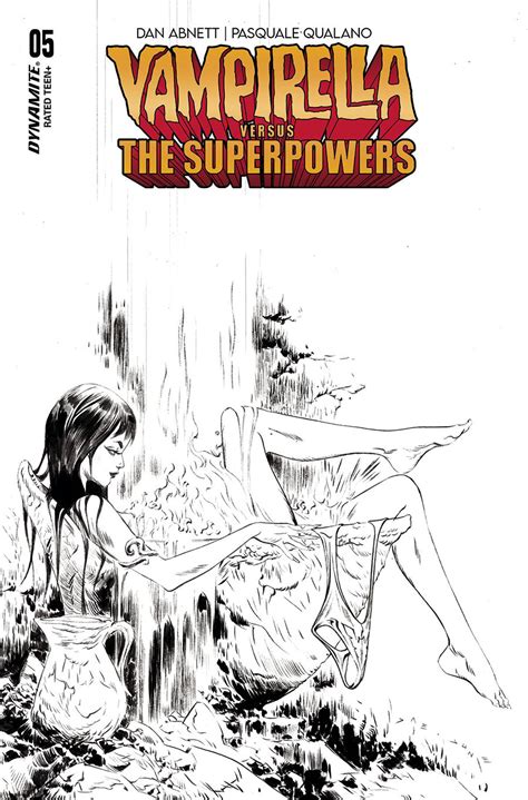 Vampirella Vs The Superpowers Cover G Incentive Jae Lee Line Art Cover