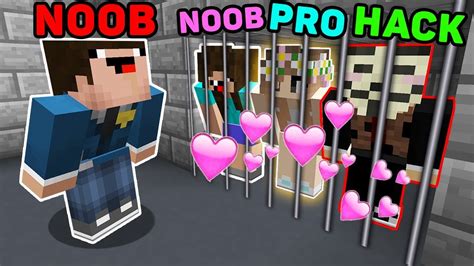 Minecraft Noob Vs Pro Vs Hacker How The Girls Escape From Prison In