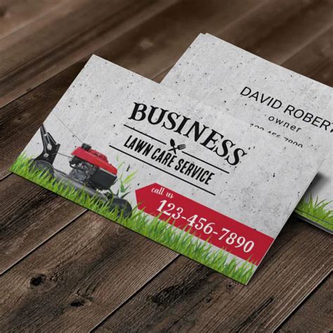 Professional Lawn Care Landscaping Business Card Zazzle