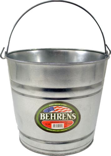 Behrens Galvanized Steel Pail 10 Quart 10 Quart Food 4 Less