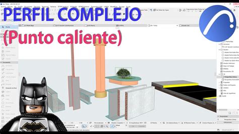 Perfil Complejo Y Punto Caliente En Archicad Youtube