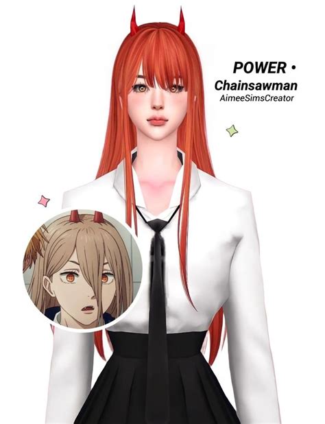 Fof This September Ref Anime Power Aimee Sims Creator Sims 4