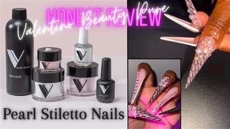 Honest Review Valentino Beauty Pure Acrylic Powder Stiletto Pearl